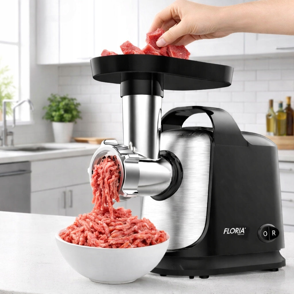 MEAT GRINDER ELECTRIC REVERSE 3 SIEVE SAUSAGE KEBBE 1300W Power rating 1300 W