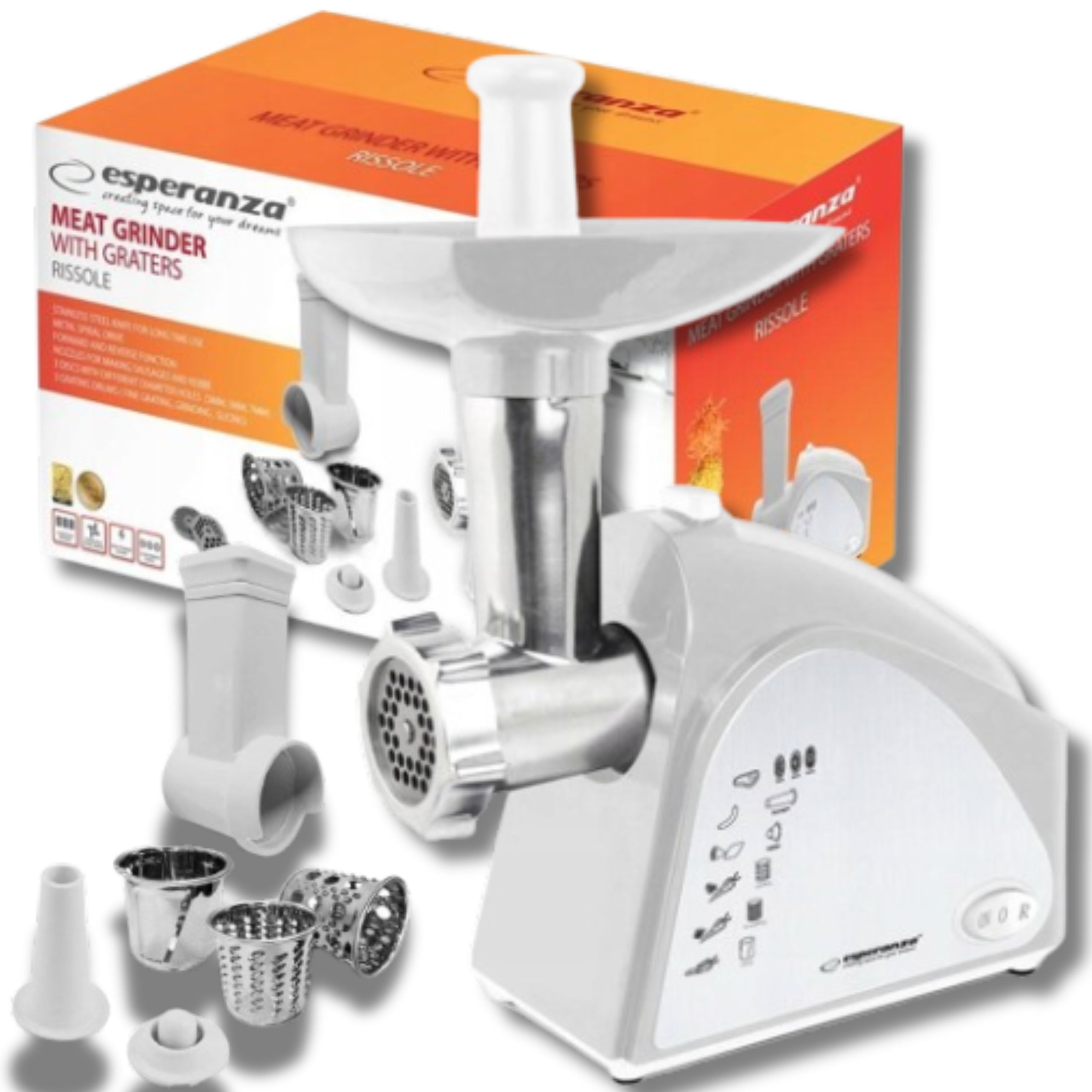 MEAT GRINDER ELECTRIC SAUSAGE SHREDDER STRONG 2200W Manufacturer code MASZYNKA MOCNA DO MIELENIA MIĘSA ELEKTRYCZNA