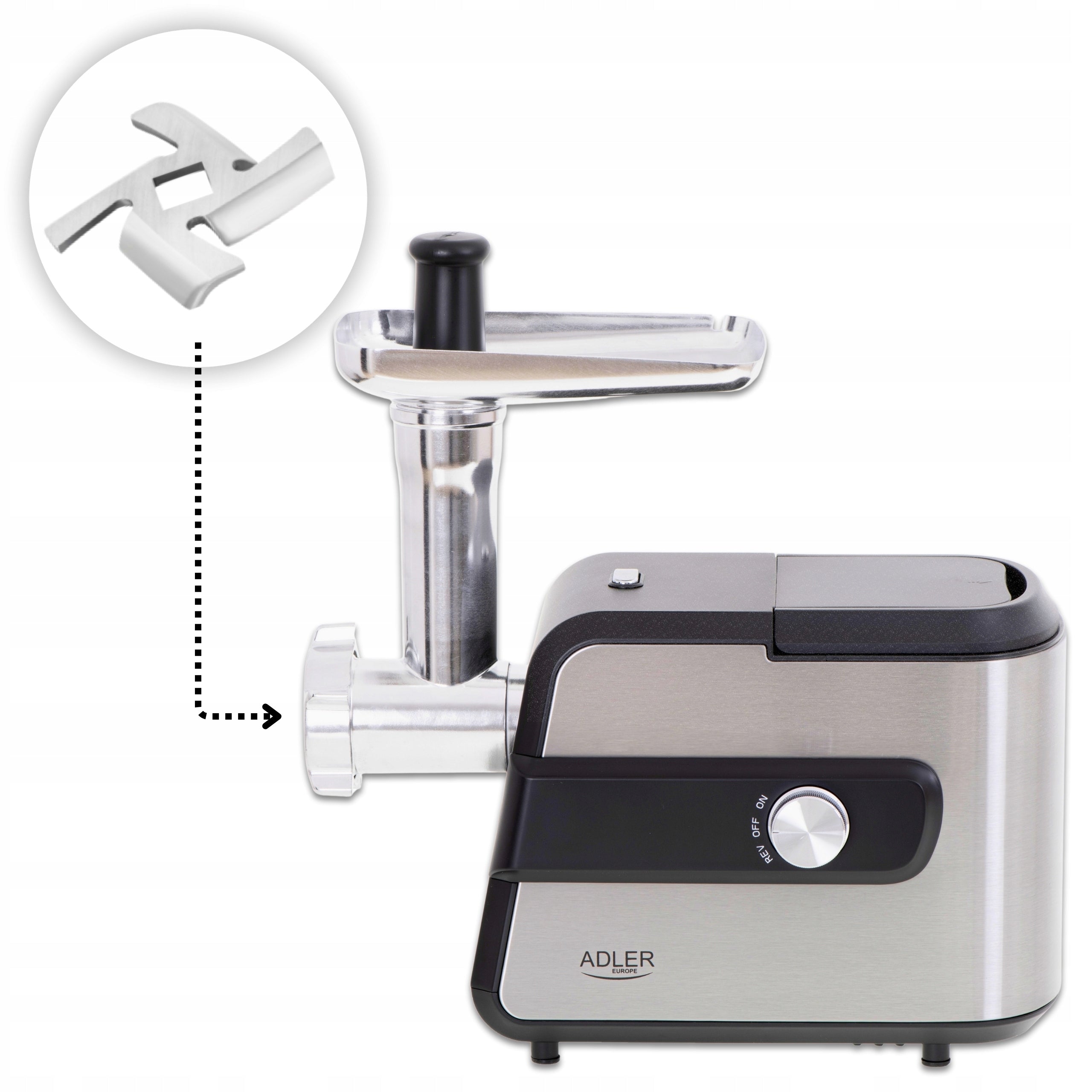 MEAT GRINDER ELECTRIC SET WITH SHREDDER 17in1 2000W Model Maszyna Elektryczna Z Szatkownicą Duży Zestaw 17w1