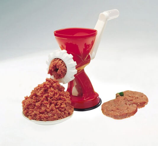 MEAT GRINDER MANUAL SUCTION CUP MINCY RED COMPACT Packaging status original