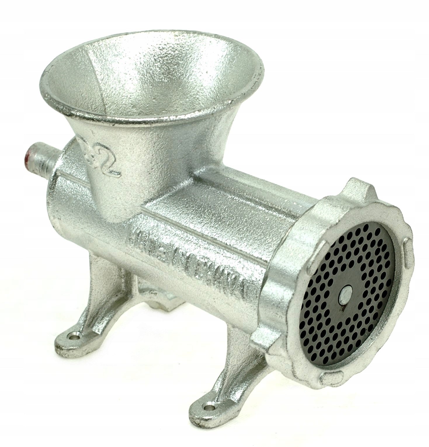 MEAT GRINDER No. 32 Funnel Wheel Stuffer 4 sieves Dominant color silver/gray