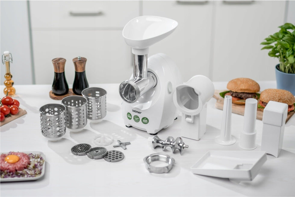 MEAT GRINDER + SHREDDER ZELMER ZMM4048B 1900W white Brand Zelmer