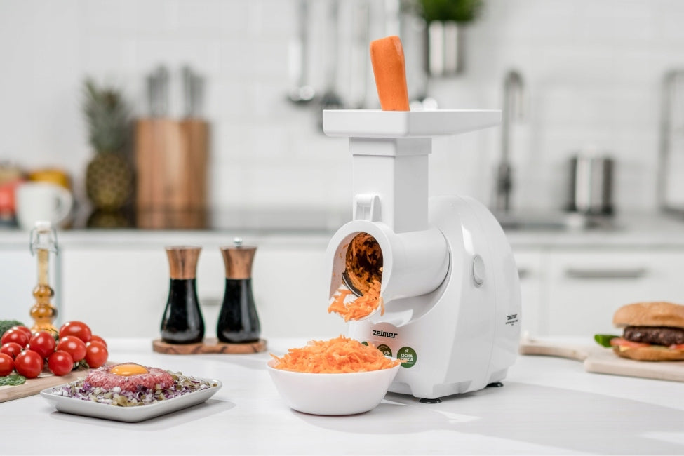 MEAT GRINDER + SHREDDER ZELMER ZMM4048B 1900W white Dominant color white