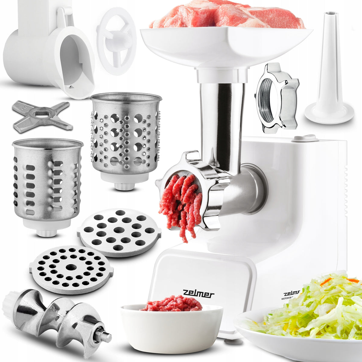 MEAT GRINDER ZMM 3512B ZELMER 1500W WHITE Brand Zelmer