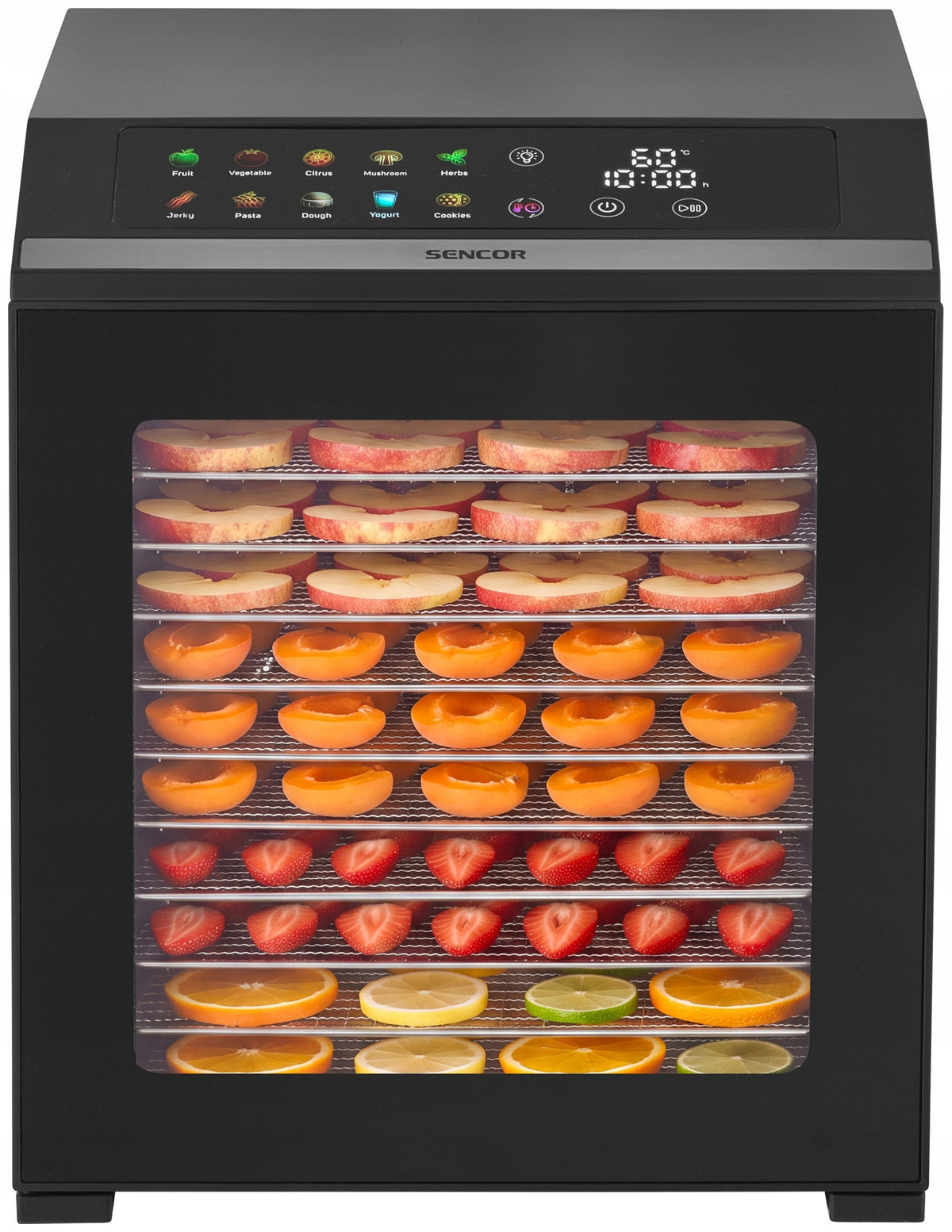 MEAT MUSHROOM FRUIT FOOD DRYER DEHYDRATOR SENCOR 12 TRAYS 900 IN