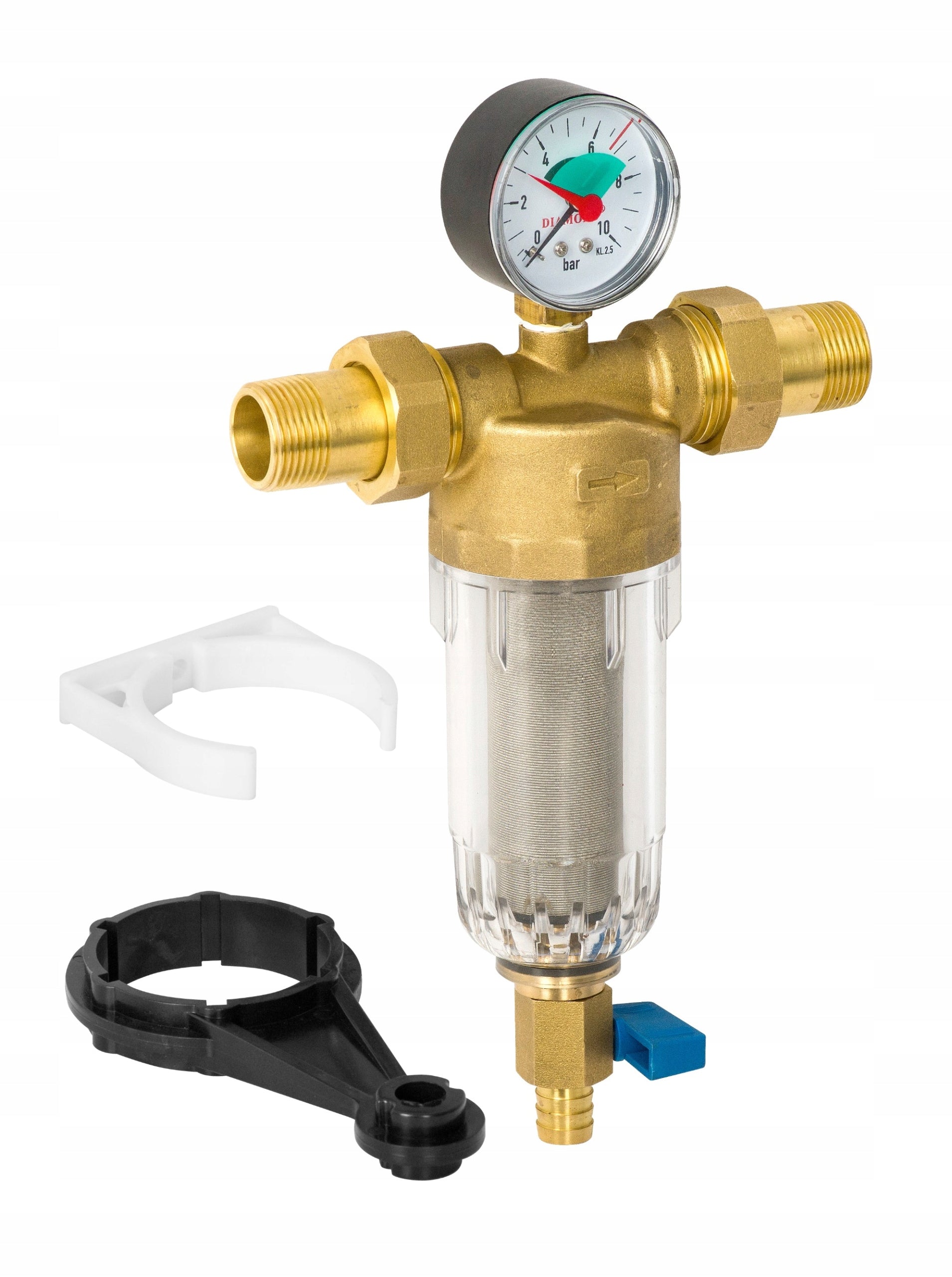 MECHANICAL SELF-CLEANING FILTER WITH 3/4 PRESSURE GAUGE Brand DIAMOND