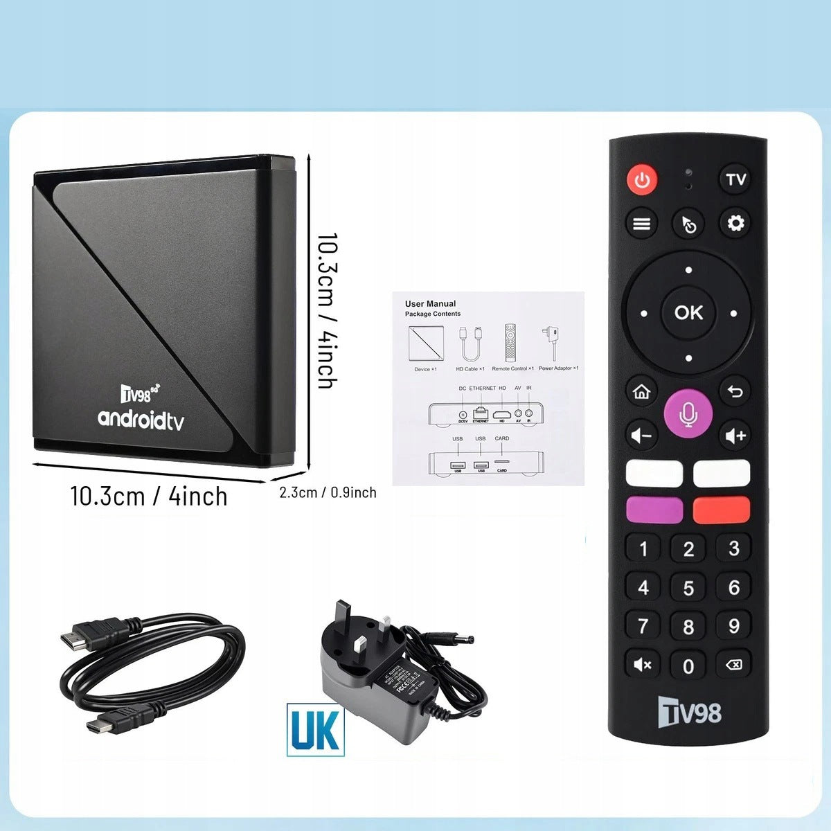 MEDIA PLAYER ANDROID ADAPTER 14 SMART TV STICK BOX 5G WIFI Packaging status original