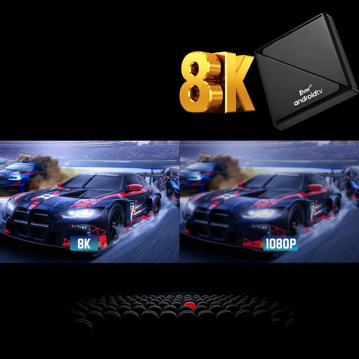 MEDIA PLAYER SMART TV BOX ANDROID WIFI 8K 5G 2/16GB Model Odtwarzacz Multimedialny Smart TV Box Android 8K