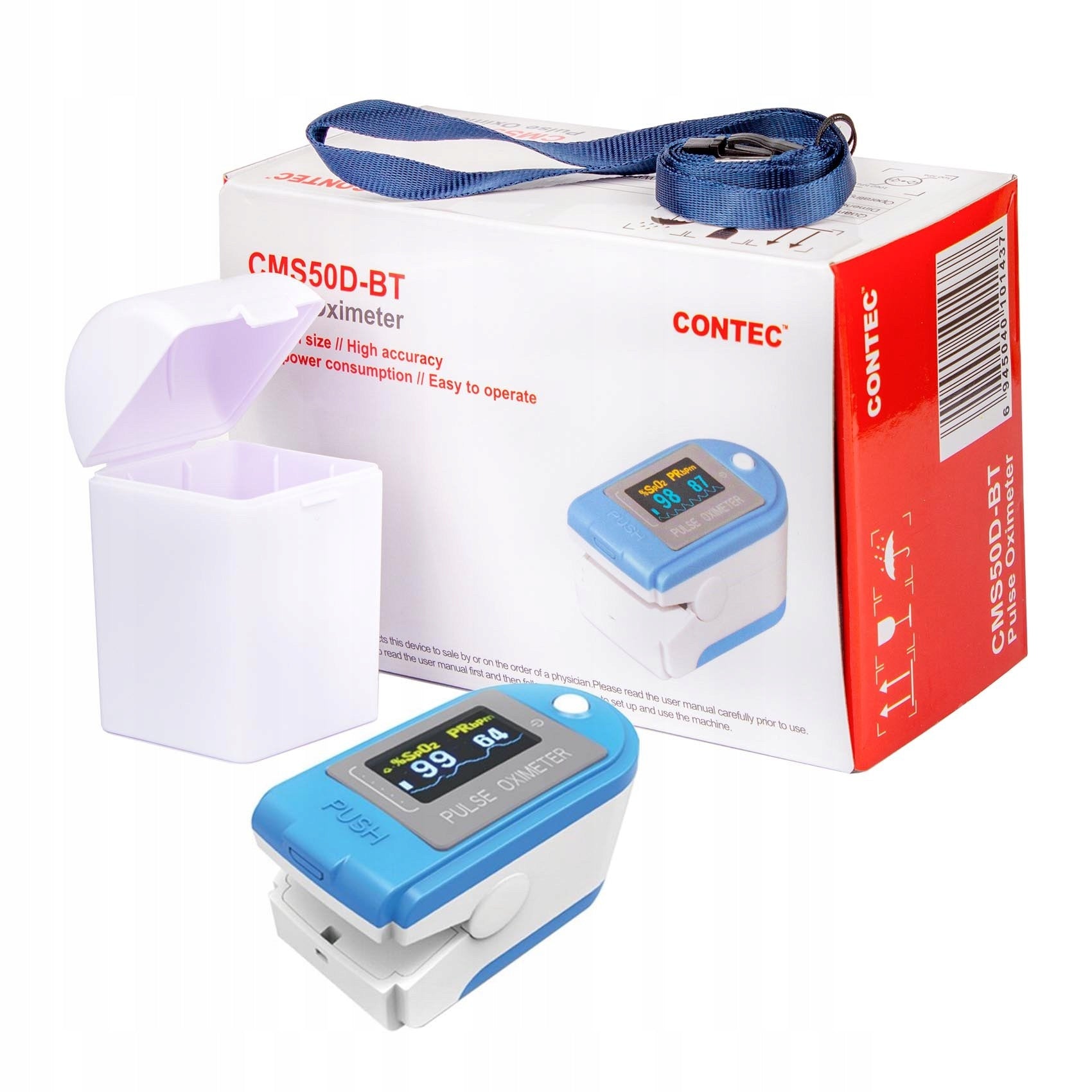 MEDICAL FINGER PULSE OXIMETER CONTEC CMS50D-BT with bluetooth