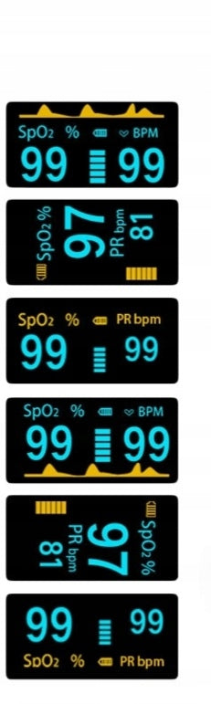 MEDICAL FINGER PULSE OXIMETER HEART RATE MONITOR OLED DISPLAY MEASUREMENT YK-81C Medical device yes