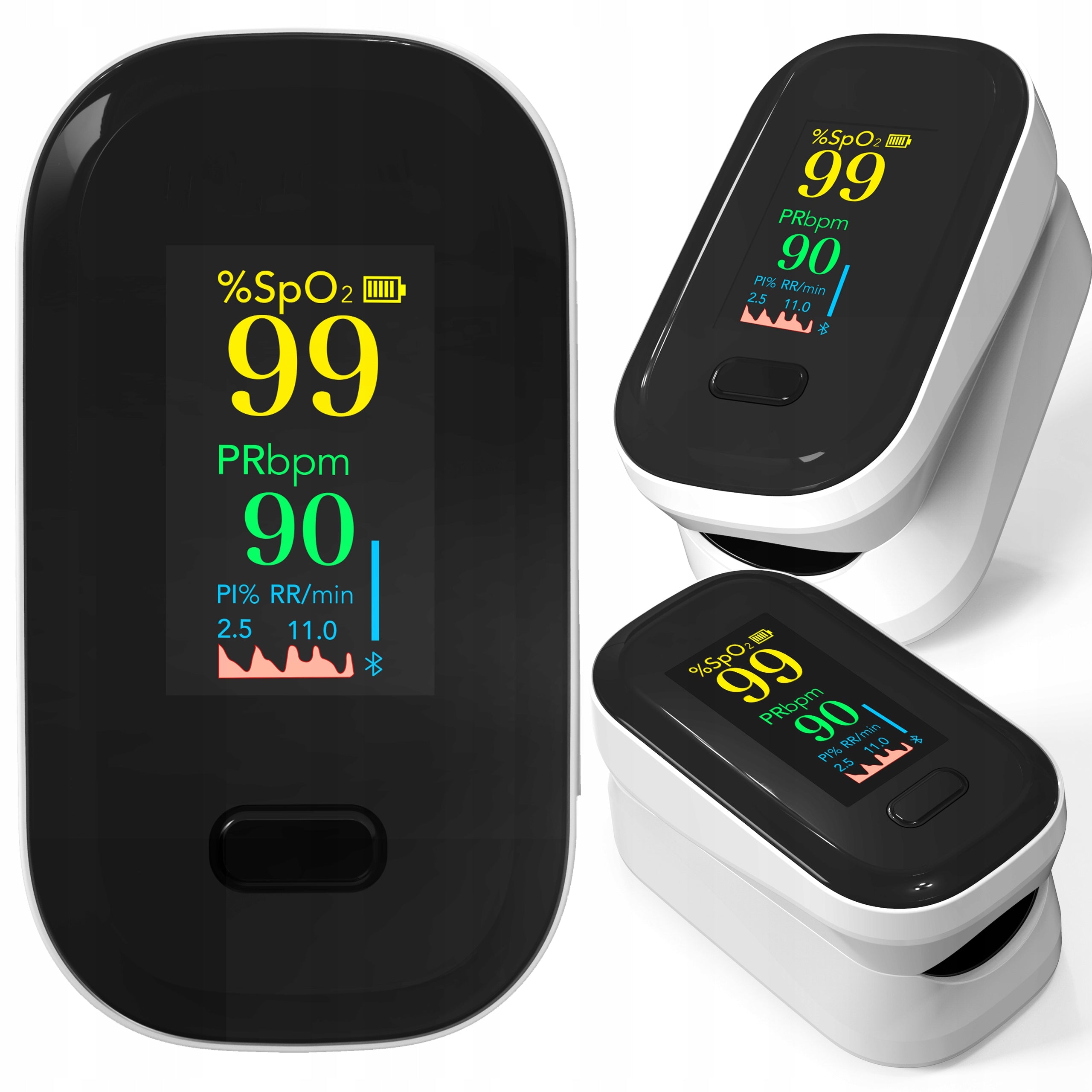 MEDICAL FINGER PULSE OXIMETER PULSE SATURATION HEART RATE DISPLAY