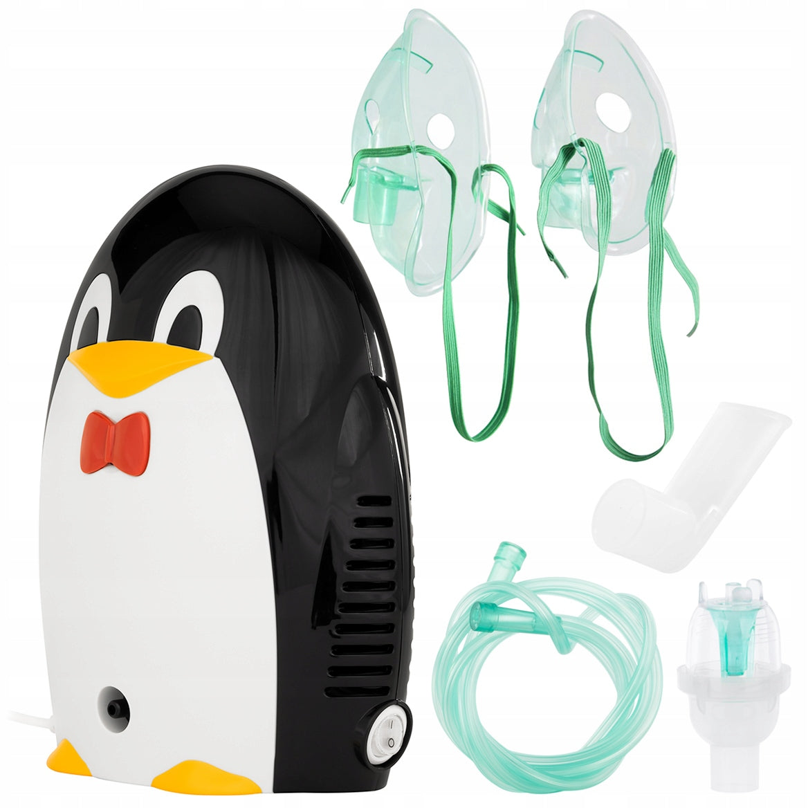 MEDICAL INHALER PENGUIN CORMED Two Masks Nebulizer CONTINUOUS OPERATION Packaging status original