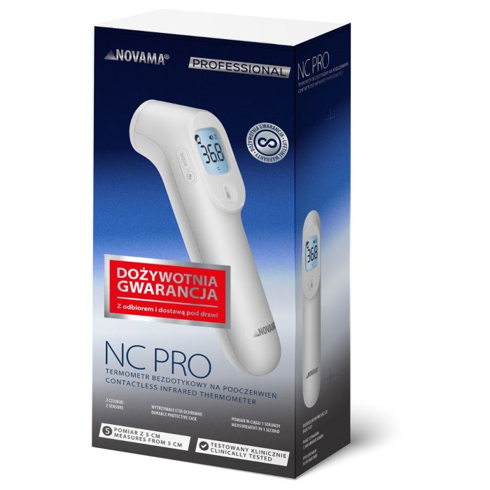 MEDICAL NON-CONTACT ELECTRONIC THERMOMETER FOR FOREHEAD NOVAMA NC PRO CASE