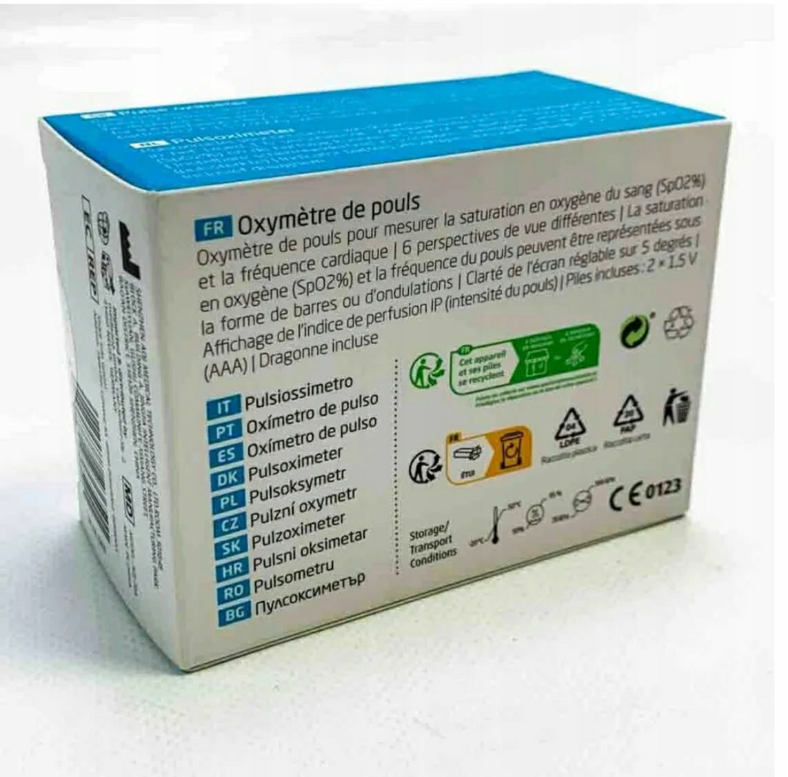 MEDICAL PULSE OXIMETER FINGER HEART RATE MEASUREMENT ECOMED Medical device no