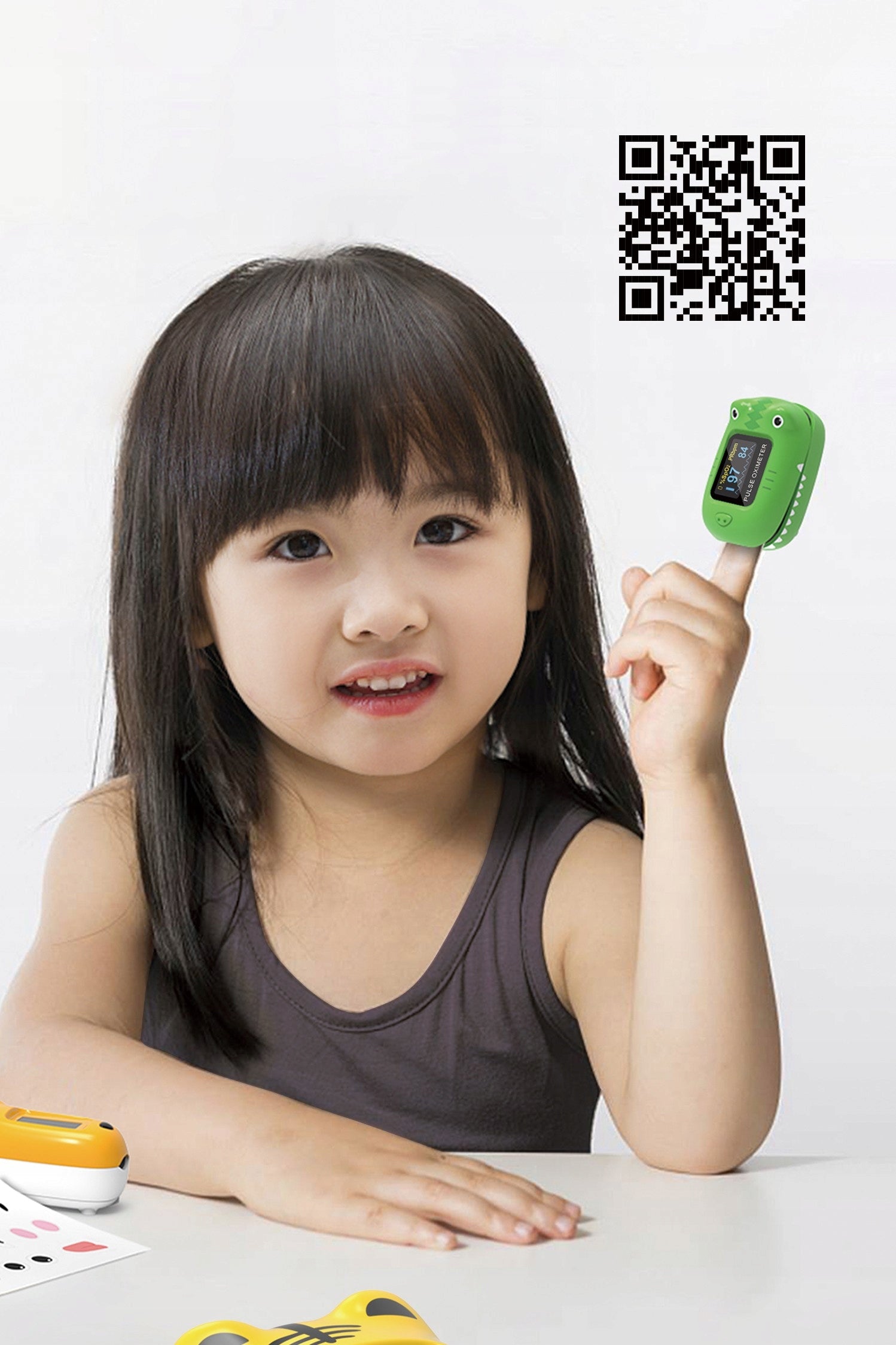MEDICAL PULSE OXIMETER FOR CHILDREN CONTEC CMS50Q1 GREEN Packaging status original