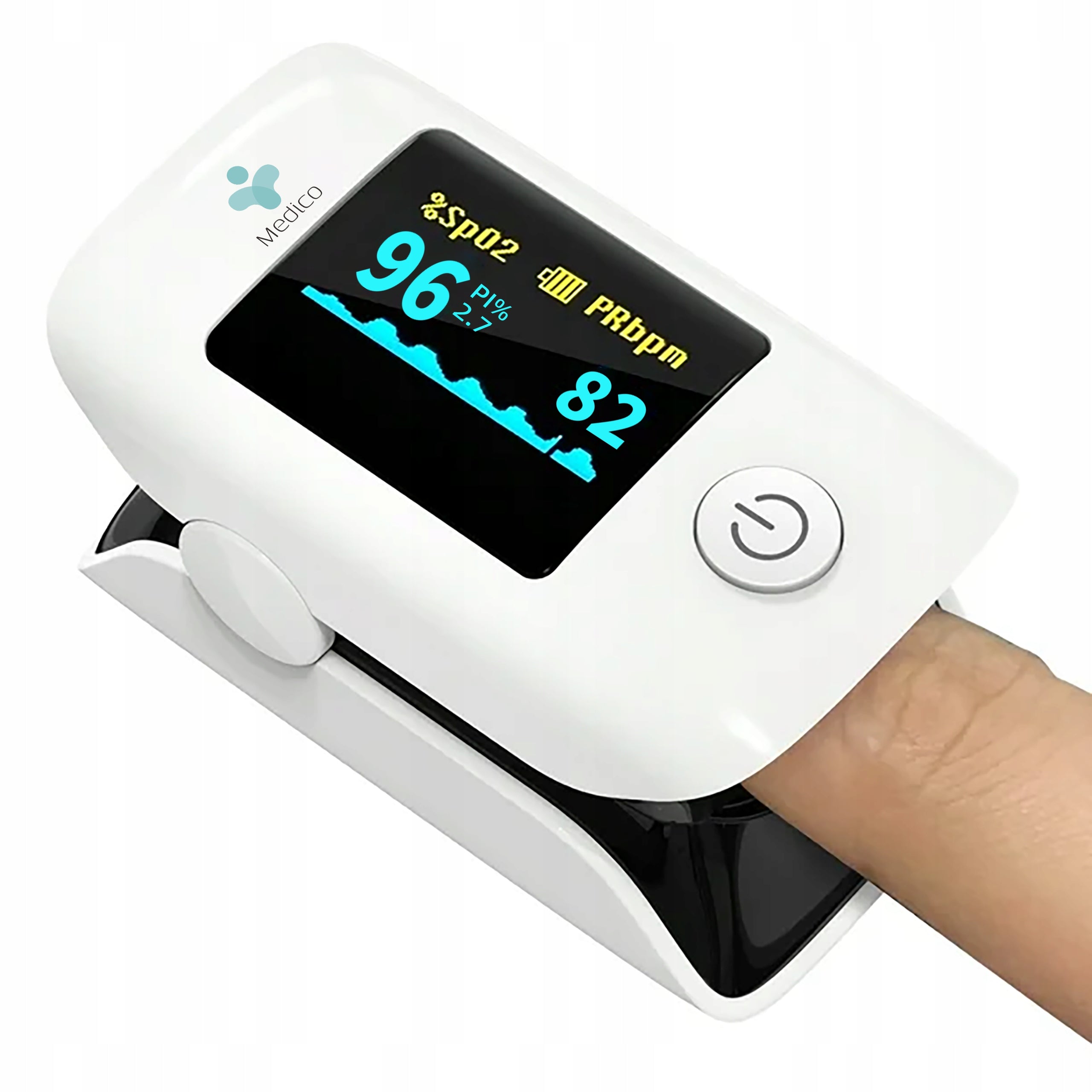 MEDICAL PULSE OXIMETER MEDICO FINGER, CASE, LED, FOR CHILDREN AND ADULTS Packaging status original