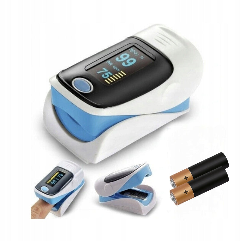 MEDICAL PULSE OXIMETER YK-80A finger YONKER heart rate pulse OLED + Batteries