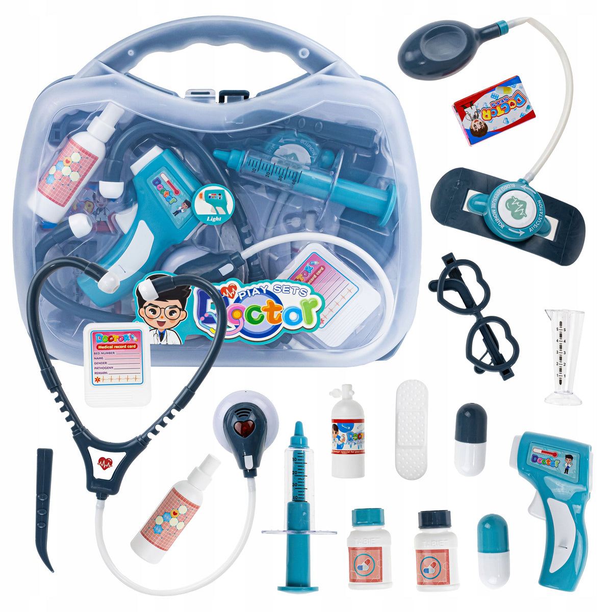 MEDICAL SUITCASE FOR CHILDREN DOCTOR SET INTERACTIVE TOY INSTRUMENTS