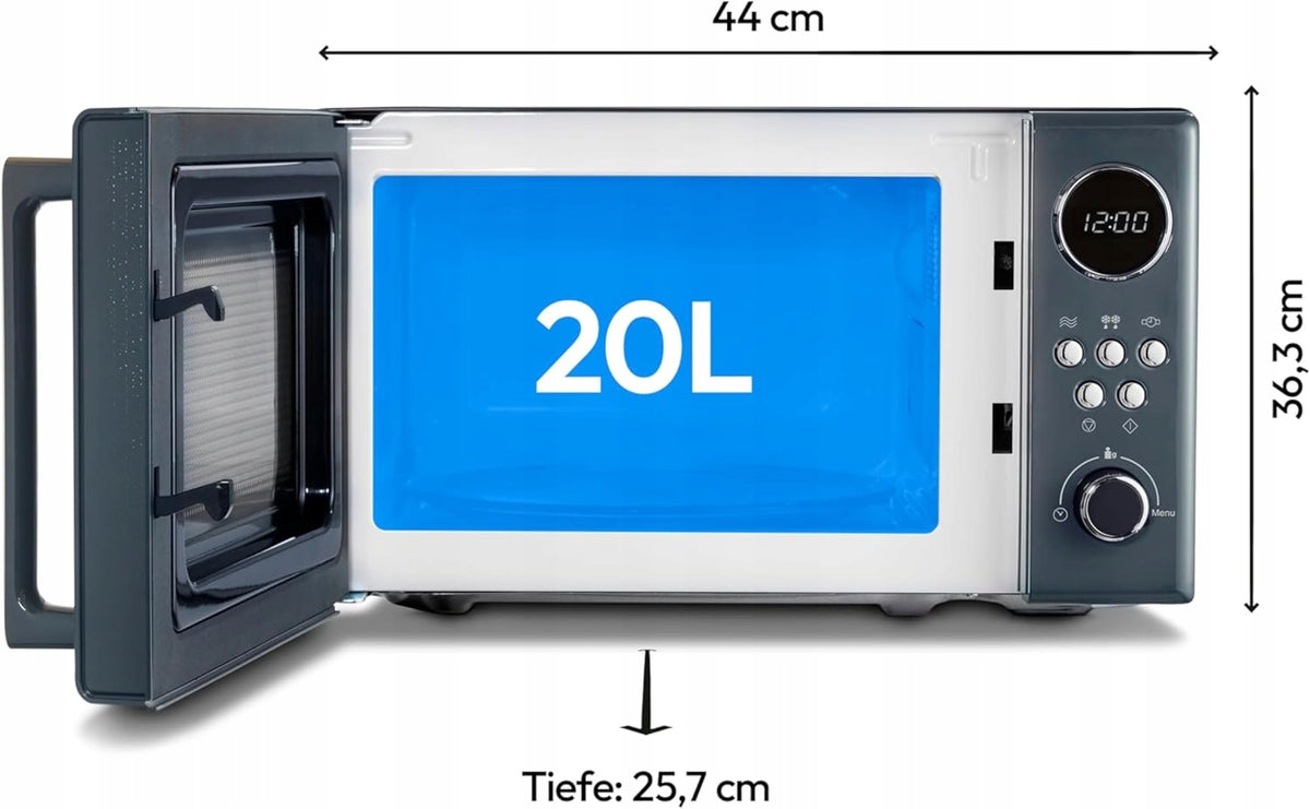 MEDION MD15000 Retro Microwave, 20 litres Packaging status original