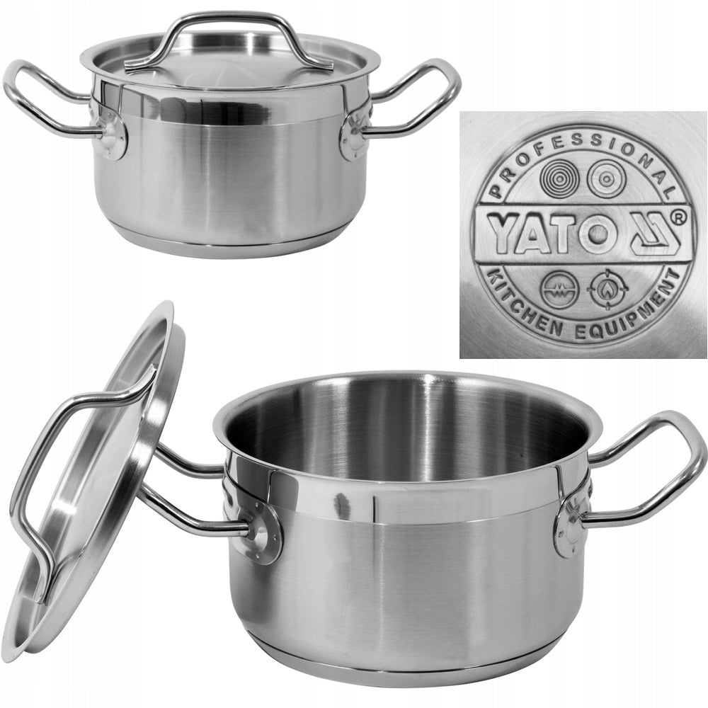 MEDIUM POT WITH STAINLESS STEEL LID 16X9,5CM 1,9L YG-00021
