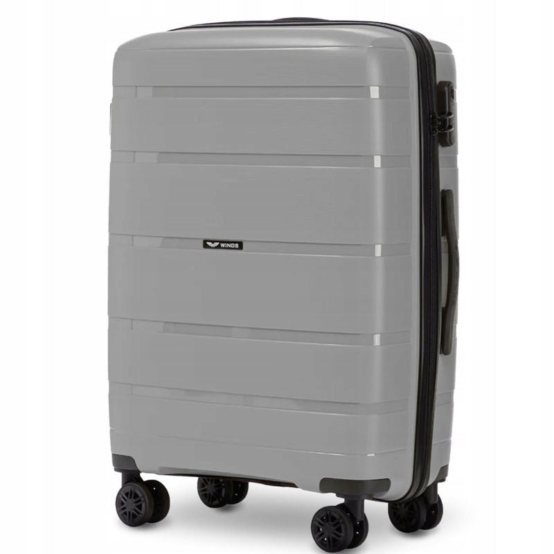 MEDIUM SUITCASE WINGS POLYPROPYLENE HAWFINCH 24" 63L DARK GREY
