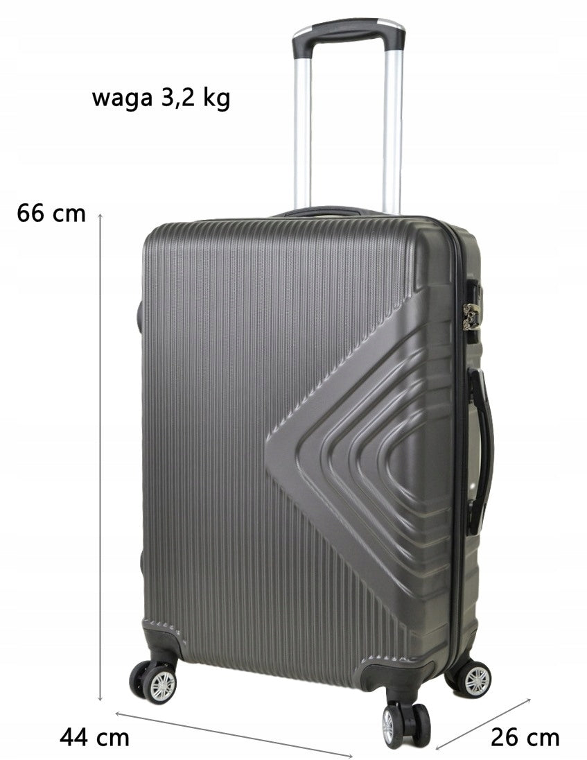 MEDIUM TRAVEL SUITCASE WITH WHEELS FIMRY SUNBAG - MODEL APUS 8082 Model 8082