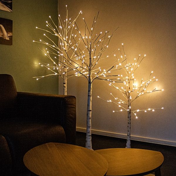 MEGA BIRCH LED Tree 150cm White WARM LIGHTS Brand no brand