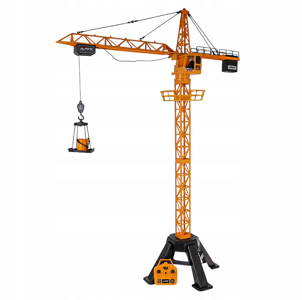 MEGA CRANE REMOTE CONTROLLED RC CRANE 130 METAL + WIRELESS REMOTE CONTROL XXL Manufacturer code DŹWIG METALOWY HAK , ŚWIATŁA , DŹWIĘKI