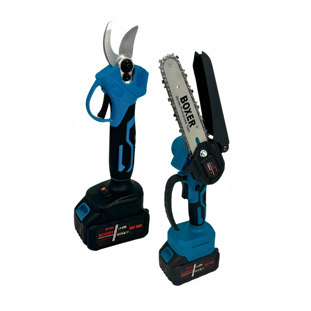 MEGA GARDEN SET 2IN1: SAW + CORDLESS PRUNING SHEAR Packaging status original