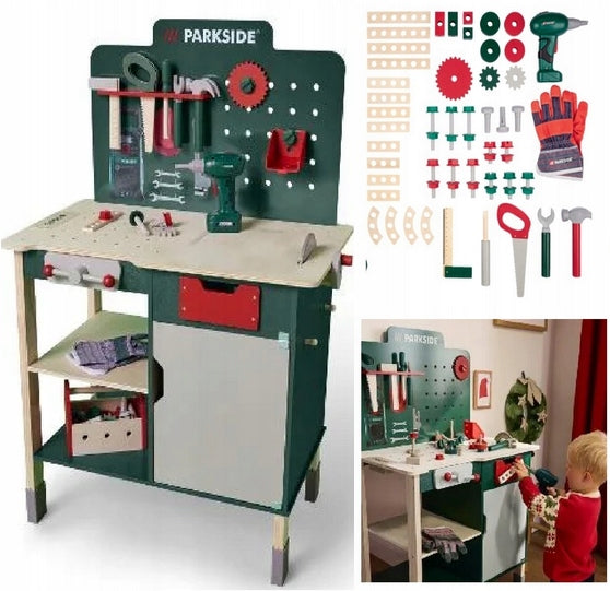 MEGA LARGE Wooden Workbench XXL PARKSIDE SOUNDS TOOLS