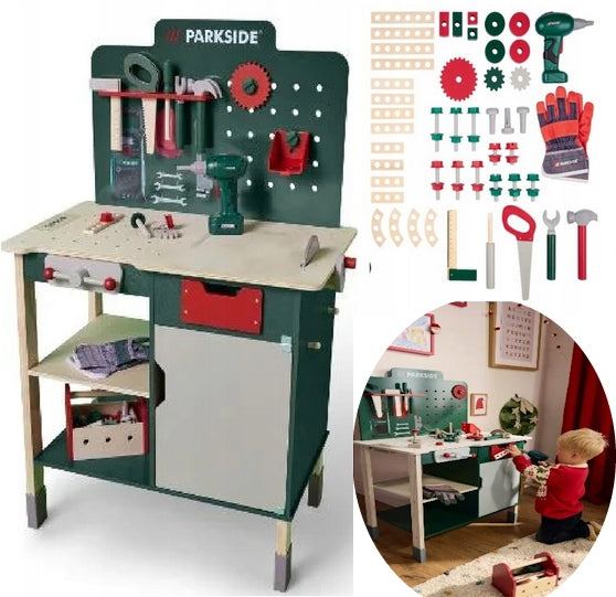 MEGA LARGE Wooden workbench PARKSIDE HEIGHT ADJUSTMENT Packaging status original