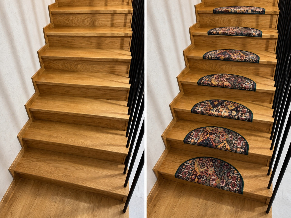 MEGA QUALITY ANTI-SLIP STAIR COVERS 64x24x3cm ORIENT Manufacturer code DYWANOWELOVE