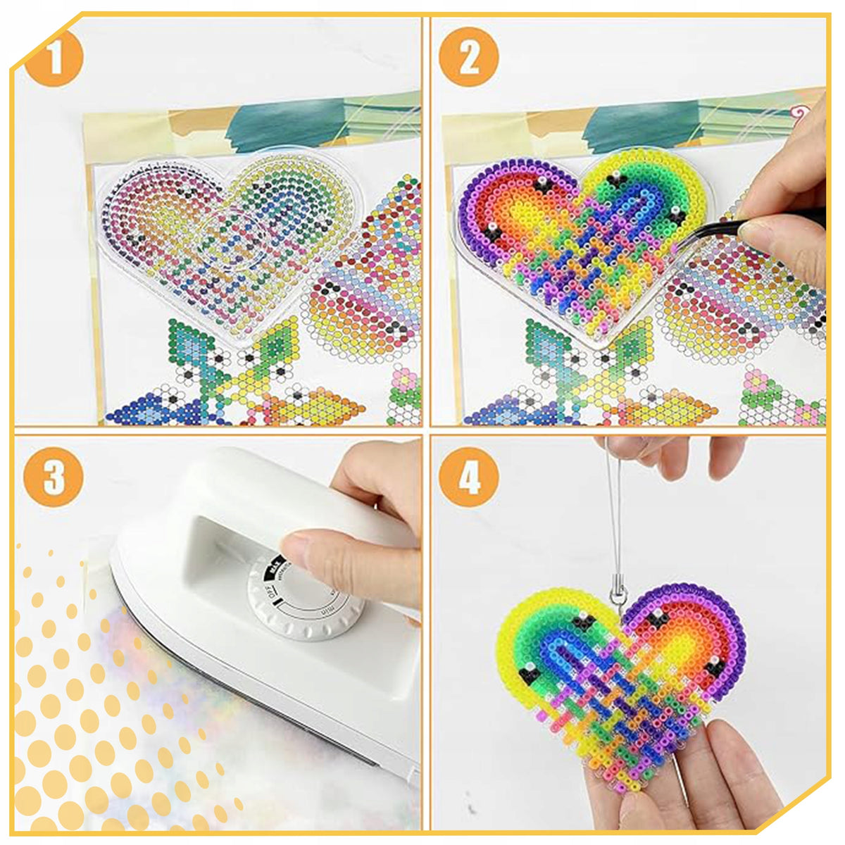 MEGA SET 9000 IRONING BEADS IRONING XXL CREATIVE FOR GIFT Packaging status original