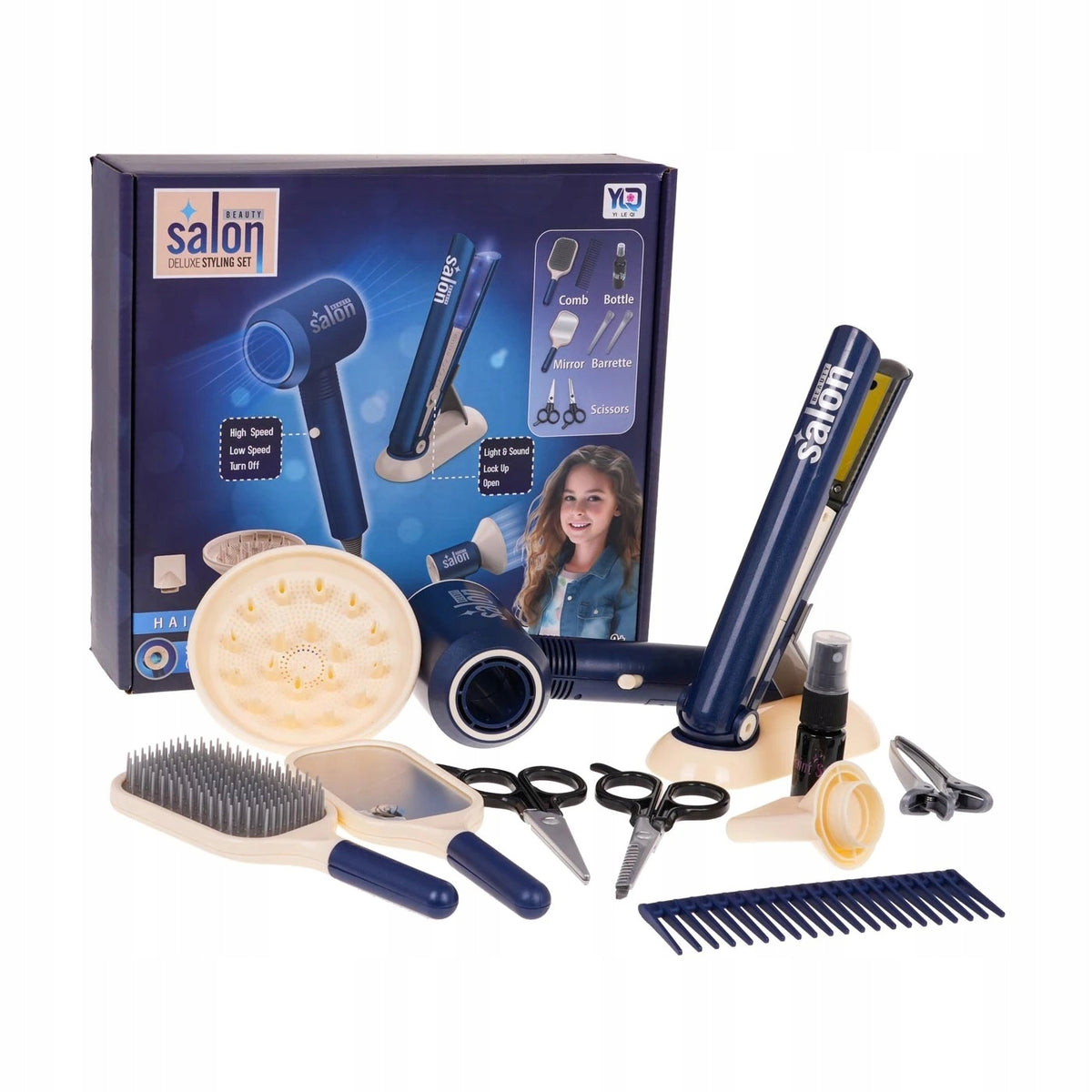 MEGA Set For Small Hairdresser Blue + Akcesoria