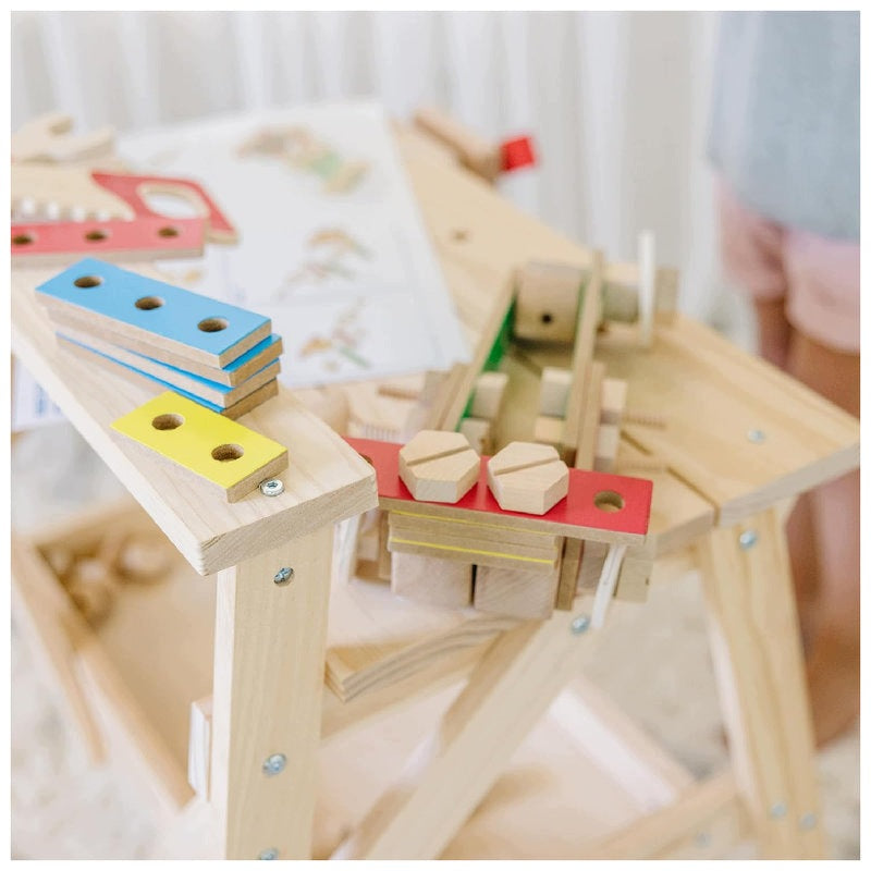 MELISSA&DOUG WORKSHOP DIY TOOL SET FOR CHILDREN WOODEN Packaging status original