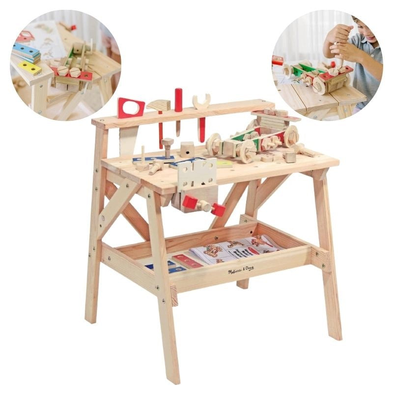 MELISSA&DOUG WORKSHOP DIY TOOL SET FOR CHILDREN WOODEN
