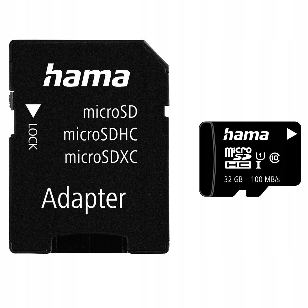 MEMORY CARD HAMA MICRO SDHC 32GB C10, 80MB/s + SD ADAPTER