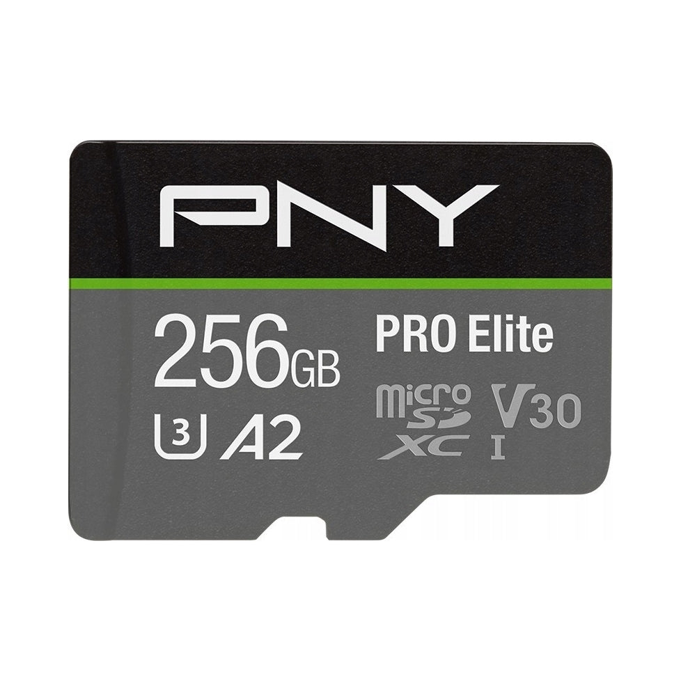 MEMORY CARD PNY MICROSDXC 256GB U3 100MB/S 90MB/S A2 V30