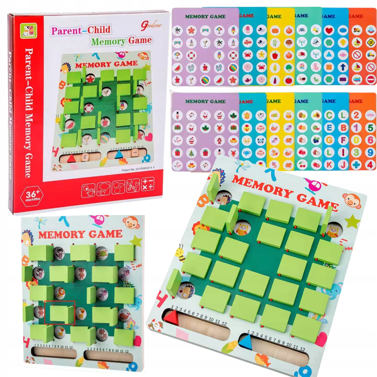MEMORY GAME FOR CHILDREN CUBE SET BOARD INTERACTIVE LOGIC LEARNING Manufacturer code 5906302705986