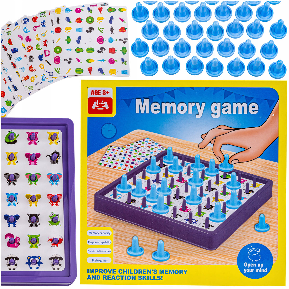 MEMORY Game Find Picture Card Pawns FUN for the Whole Family