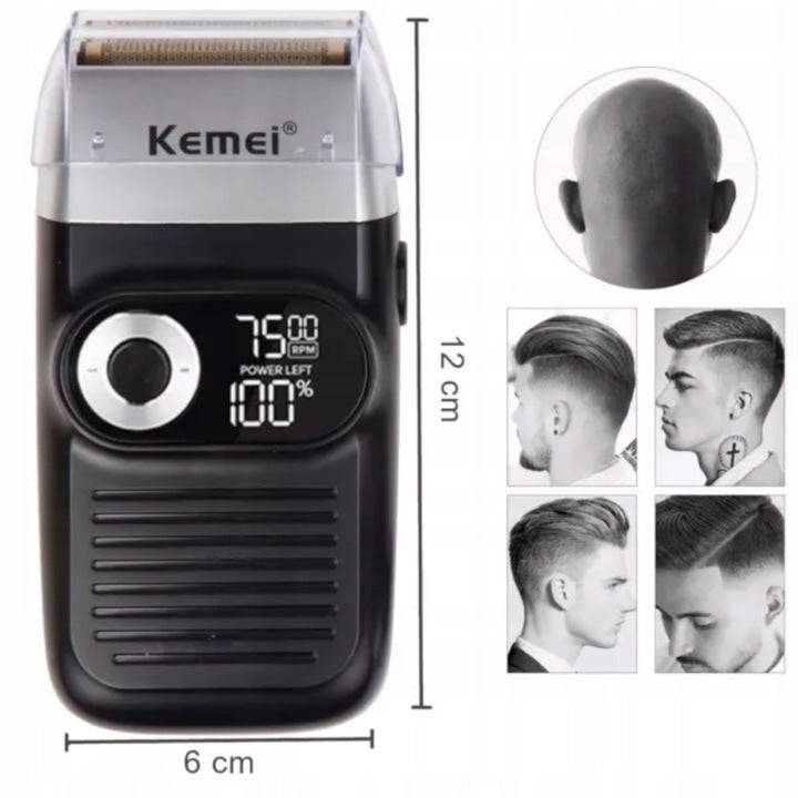 MEN'S SHAVER KEMEI KM-2026 WATERPROOF WIRELESS WITH DOUBLE BLADE Manufacturer code Maszynka do golenia zarostu, włosów
