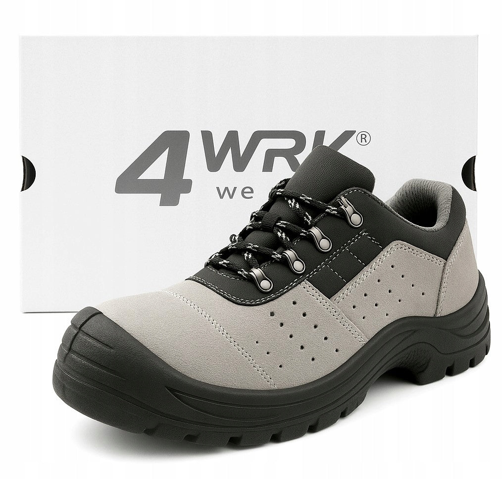 MEN'S WORK SHOES LIGHTWEIGHT LEATHER SAFETY SHOES WITH TOE CAP S1 R.41