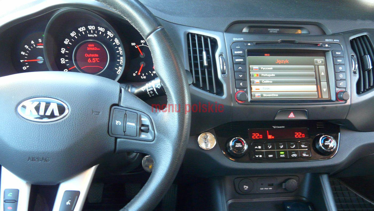 MENU POLISH KIA SPORTAGE VENGA NAVIGATION HYUNDAI MAP 2025 LANGUAGE Polish EAN (GTIN) 5905730560594