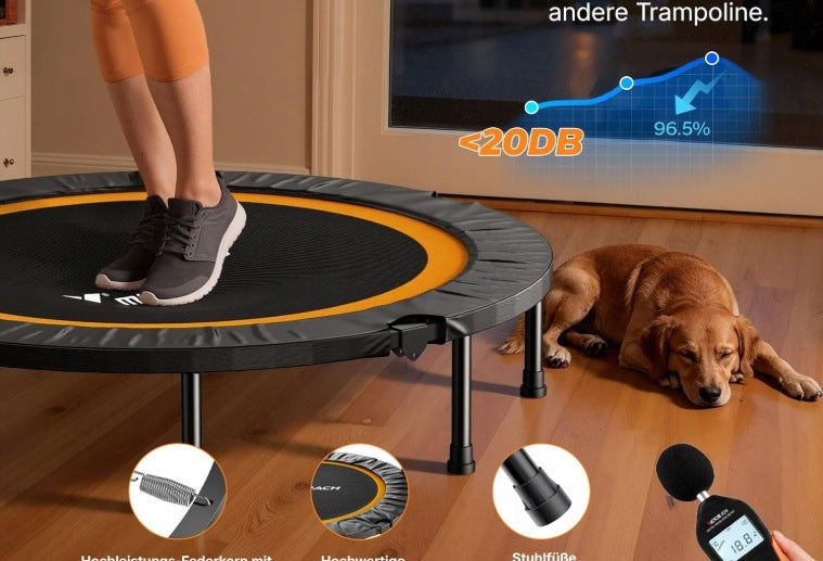 MERACH 2421B1 Fitness trampoline Ø122 cm, foldable for children and adults Brand Merach