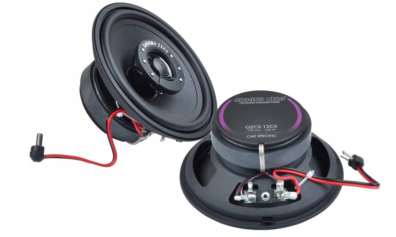MERCEDES W124 GROUND ZERO GZCS 12CX TWO-WAY CAR SPEAKERS Packaging status original