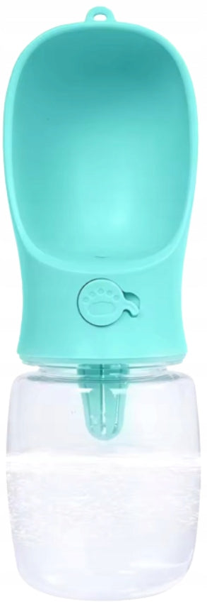 MERSJO Travel bottle portable drinker for dog TURQUOISE 350 ml 1 pc.