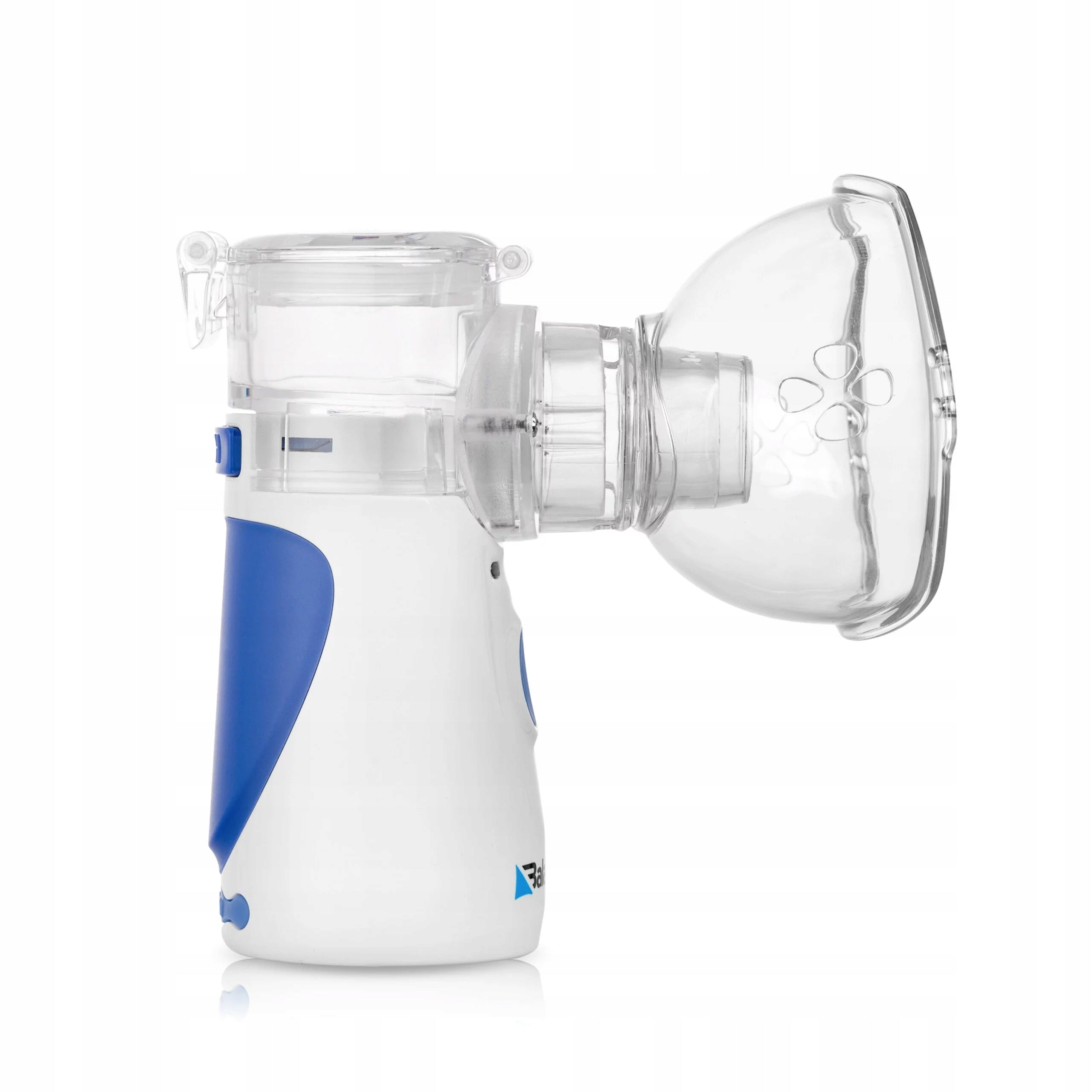 MESH INHALER FOR NEBULISATION OF CHILDREN AND ADULTS 2 MASKS Color white