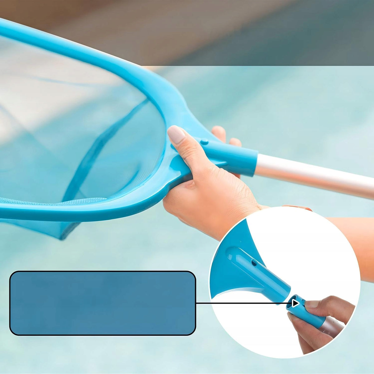 MESH LANDING NET FOR SPA POOL CLEANING POOL STRAINER CLEANING KIT Packaging status original