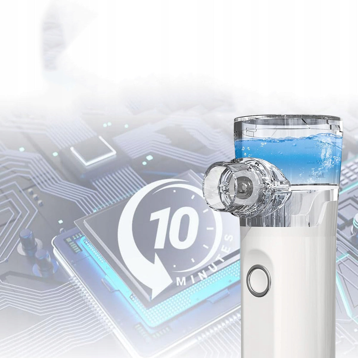 MESH NEBULIZER INHALER PORTABLE SILENT FOR CHILDREN AND ADULTS Packaging status original