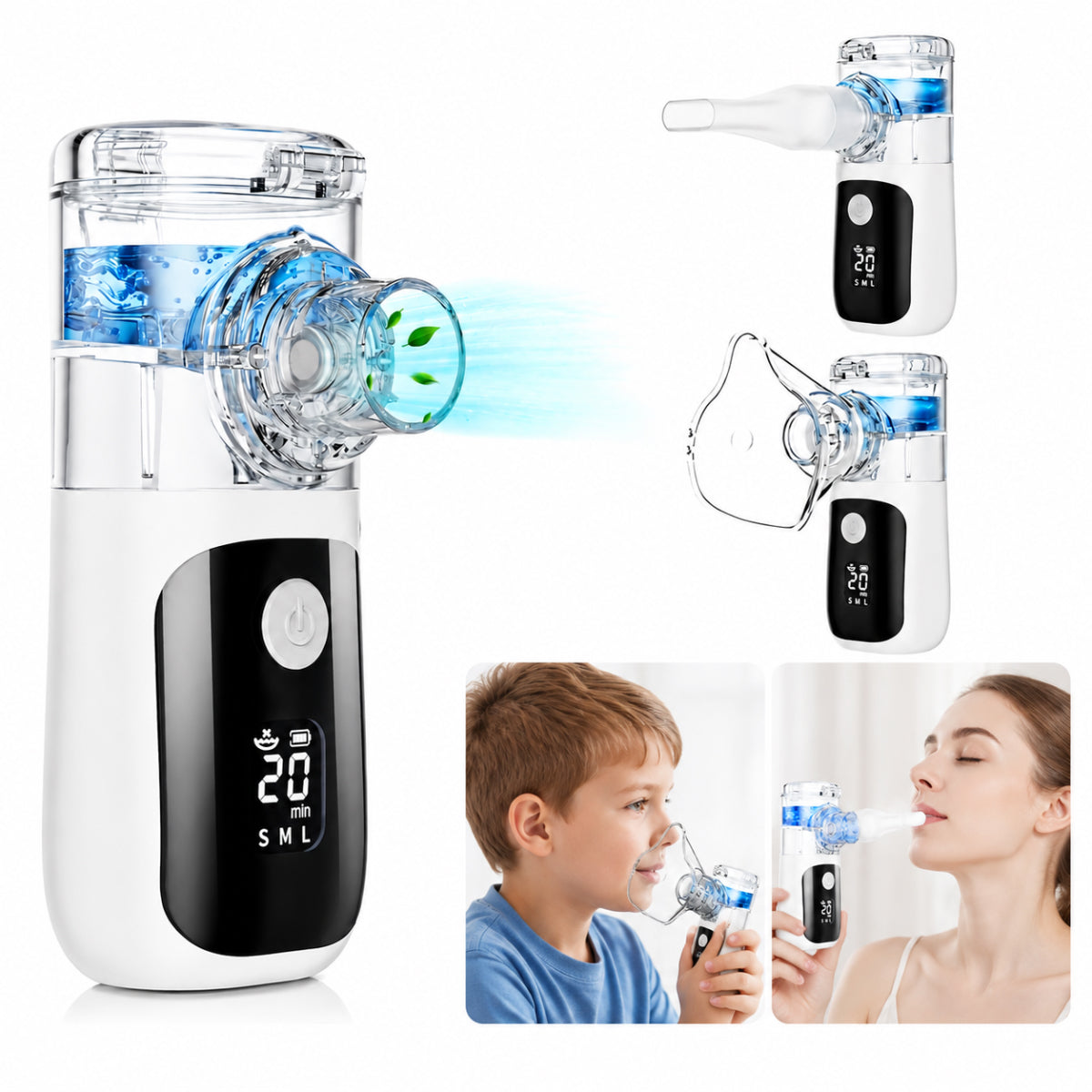 MESH NEBULIZER INHALER PORTABLE WIRELESS SILENT MASK